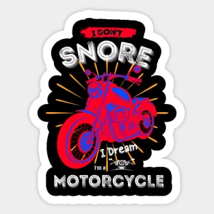 Motorcycle dream black Sticker